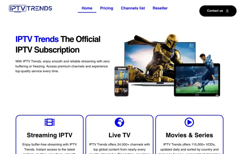 IPTV Trends Official homepage at iptvtrendsofficial.com