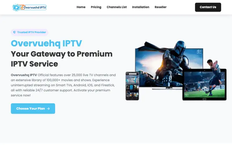 OverVue HD homepage at www.overvuehd.com